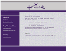 Tablet Screenshot of pgw.hallmark.com